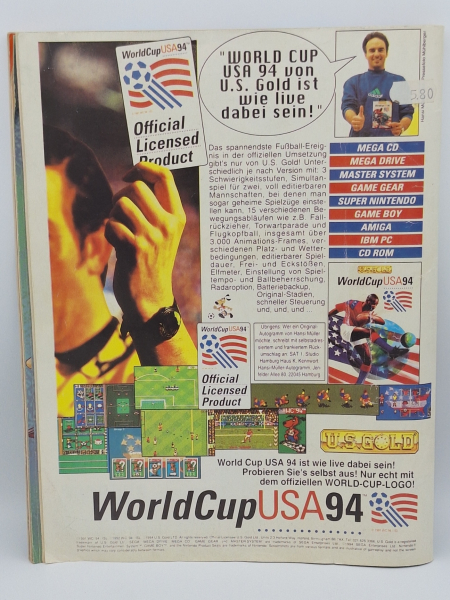 5x Sega Magazine Ausgabe 9,10,11,16 + Sega Pro Nr. 7